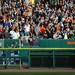 Tigers' fans celebrate after Johnny Peralta hit a two-run homer to left field in the fourth inning during Game 4 of the ALCS against the Yankees at Comerica Park in Detroit on Thursday. 